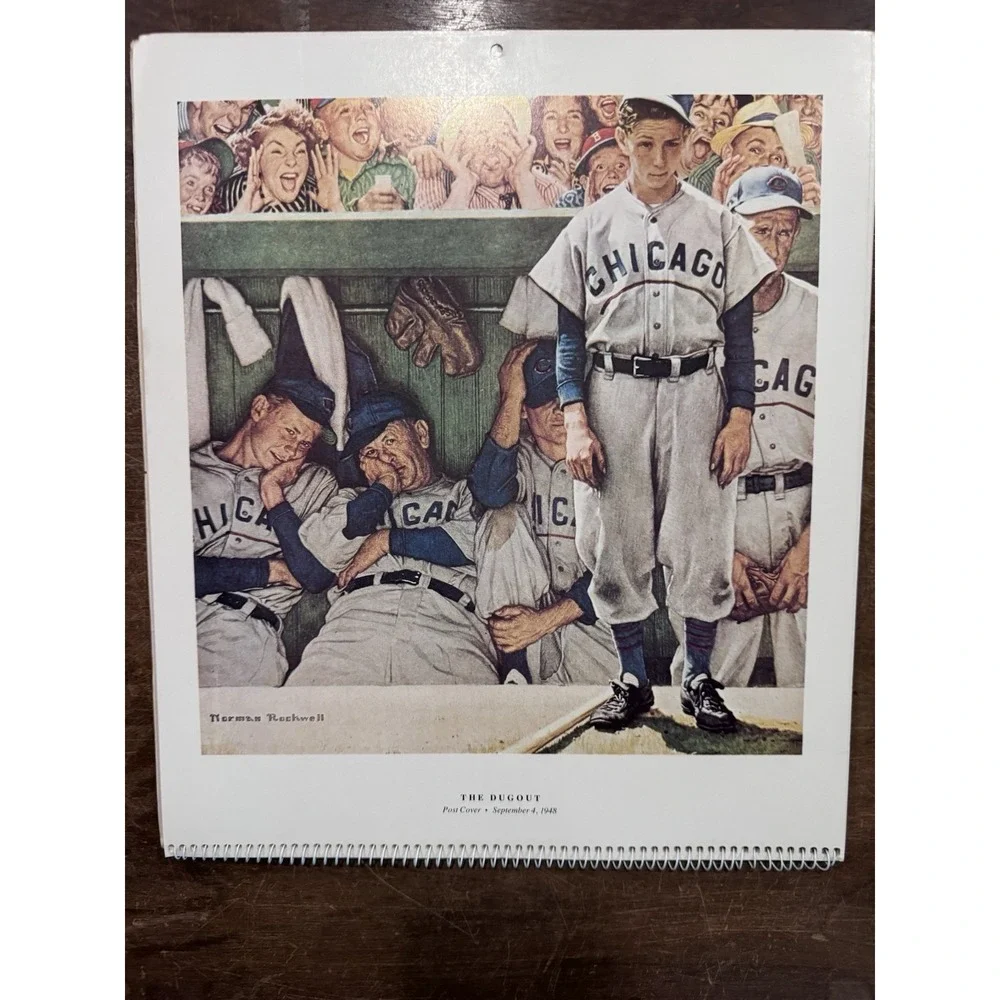 1982 Norman Rockwell Calendar Unused No Writing Collectible Artistic Vintage Art